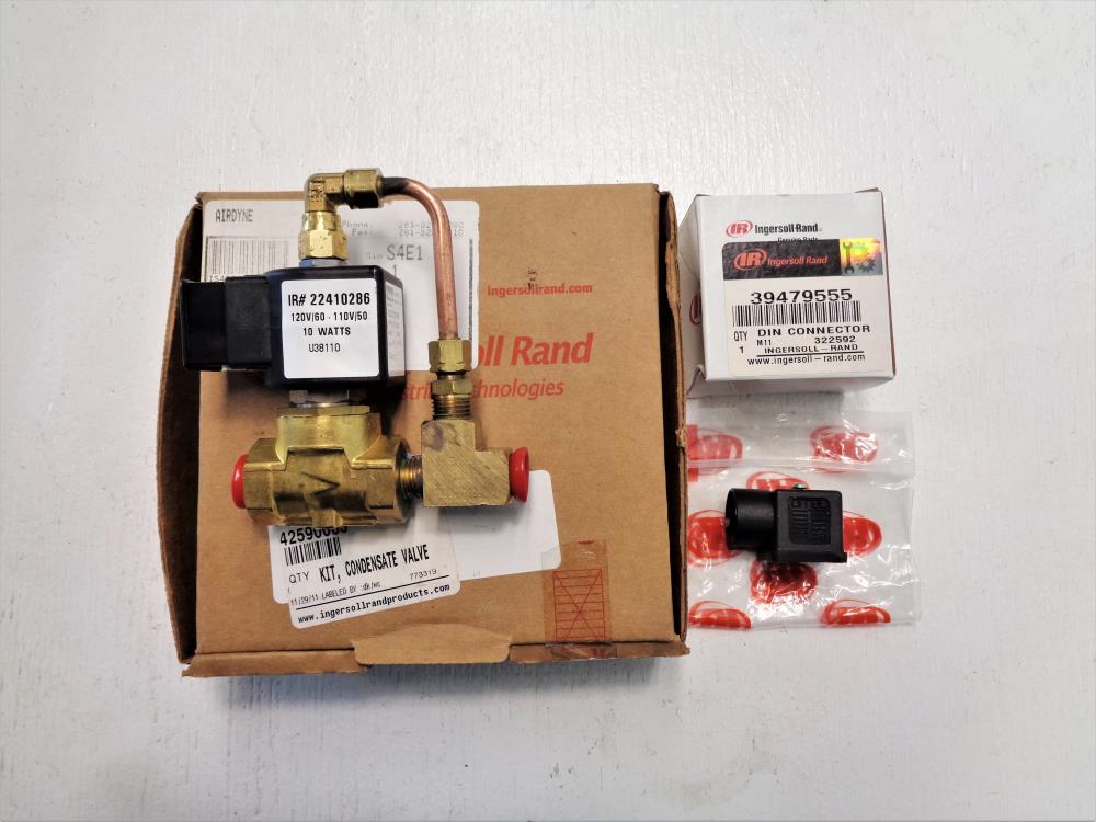 Ingersoll Rand Condensate Valve Kit #42590083 w/ Solenoid #22410286
